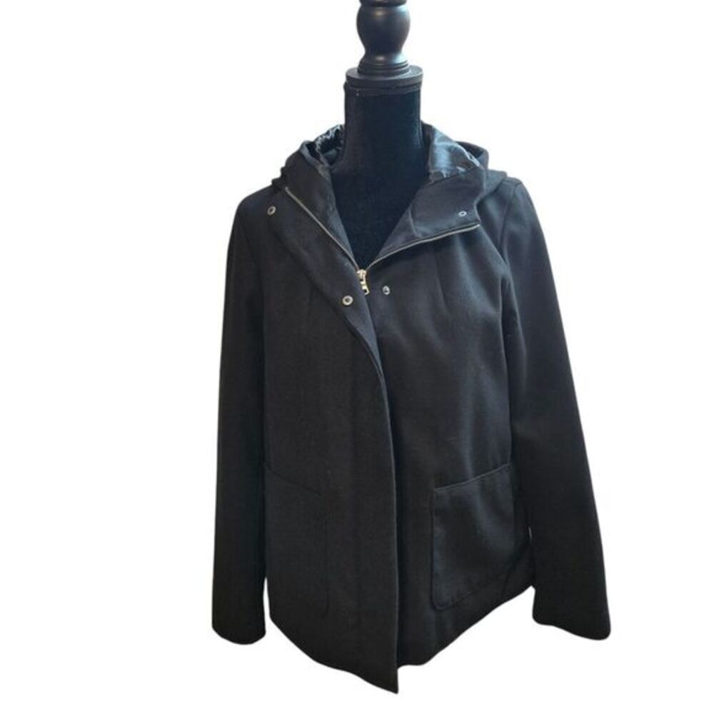 NWT Celebrity Pink Hooded Zip-Up‎ Jacket with Front Pockets Womens Sz L